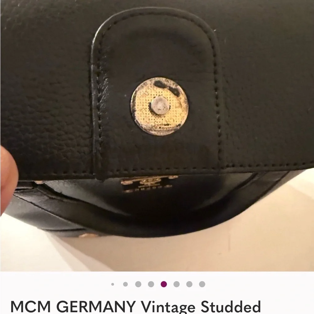 MCM Black Tote with Gold Detailing -Pristine Condition - Picture 9 of 16